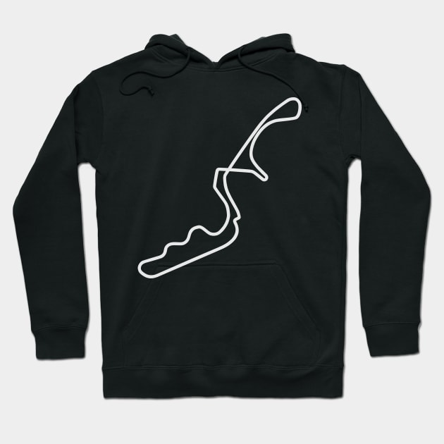 Suzuka Circuit [outline] Hoodie by sednoid